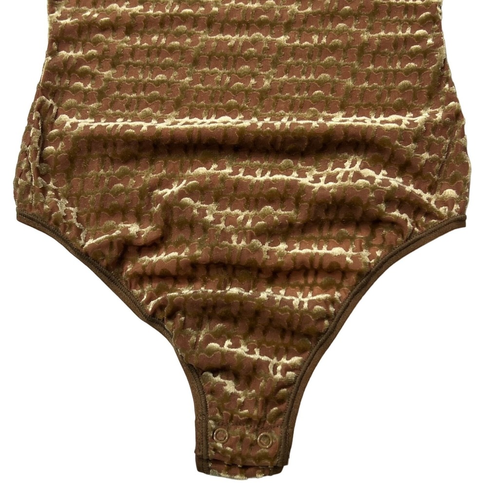SKIMS‎ Velvet Logo Bodysuit Chai Womens XXS - Picture 5 of 11